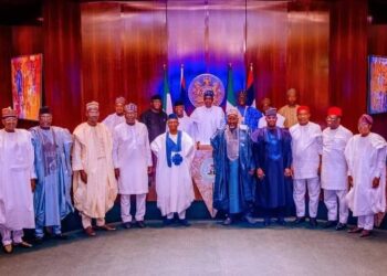 WE MUST RESTORE SANITY BACK TO OUR  PARTY, SAYS BUHARI AT MEETING WITH APC GOVERNORS