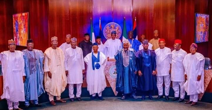 WE MUST RESTORE SANITY BACK TO OUR  PARTY, SAYS BUHARI AT MEETING WITH APC GOVERNORS