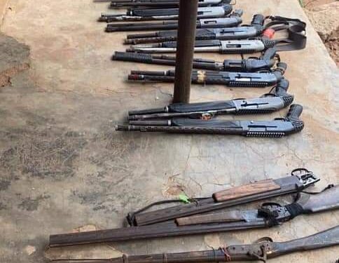 SOLDIERS CLEAR IPOB HIDEOUT IN ANAMBRA, RECOVER DANGEROUS WEAPONS