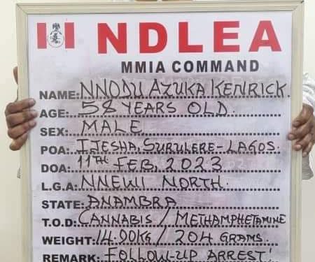 GENERAL OVERSEER ARRESTED BY NDLEA OVER DRUG IN LAGOS