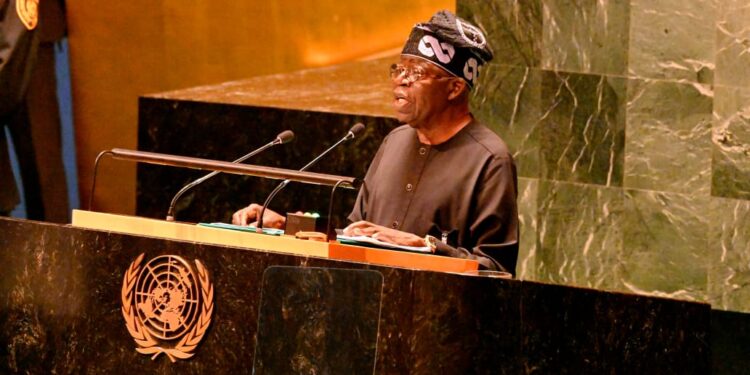 TINUBU AT UNITED NATIONS, ADVOCATES UNIVERSAL SANCTION ON SMUGGLING OF ARMS AND MINERALS INTO AND OUT OF AFRICA