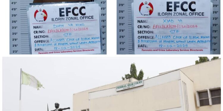 Illegal Mining: EFCC Arraigns Two Chinese in Ilorin