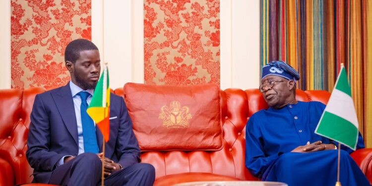 WE MUST WORK IN UNISON TO DEFEAT TERRORISM, HUMAN TRAFFICKING: TINUBU TELLS SENEGALESE PRESIDENT 