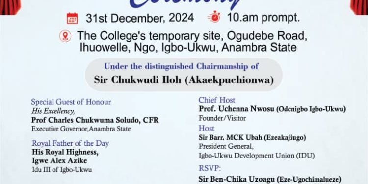 Apex College of Nursing SciencesIgbo-Ukwu Hosts Official Opening and First Matriculation/Capping Ceremony