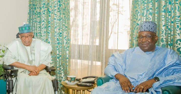 HASHIM VISITS IBB IN MINNA, CALLS FOR NATIONAL UNITY AS WAY FORWARD FOR A PROSPEROUS NIGERIA