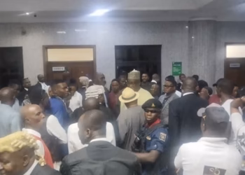 MASSIVE SHOW OF SOLIDARITY FOR GBENGA HASHIM AS COURT ADJOURNS ACCORD PRESIDENTIAL TICKET SUIT
